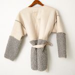 Lucky Brand NWT Mixed Sherpa Jacket Cardigan Belted Cozy Photo 7