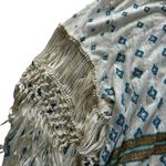 Free People  Macra Maze Me Ivory Combo Tassel Fringe long sleeve lace Top Size M Photo 10