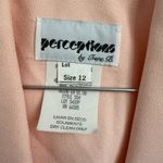 Perceptions ‎ by Irene B. Blazer Jacket Size 12 Pink Black Career Short Sleeve Photo 3