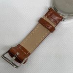 Geoffrey Beene Diamond women watch date 33mm round silver tone brown running Photo 7