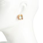 Kurt Geiger  Rainbow Pave Gold Opal Stone Earrings Photo 1