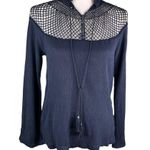 Free People  Navy Blue On The Island Top Small Photo 13