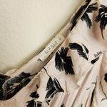 Illa Illa  Tiered Ruffle Midi Dress L Sleeveless V-Neck Floral Boho Cream Black Photo 6