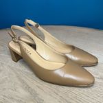 Talbots Kelsey Slingback Pumps Nude Nappa Leather Almond Toe Women’s Size 6.5 Photo 0