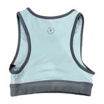 Parks Project  Glacier Trail Blue Crop Top Sports Bra Bike Shorts Set XS NEW Tags Photo 7
