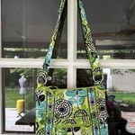 Vera Bradley Limes Up Hipster Crossbody Floral Yellow/Green Purse Bag Photo 0