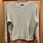 Faded Glory J Crew cream/beige Waffle knit pullover women’s M Photo 0