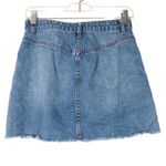 Urban Outfitters  Denim Raw Hem Button Down Skirt Photo 3