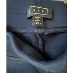 AYR  Navy Blue Pima Cotton Blend Wide Leg Crop Pants Size XS XSmall Photo 3