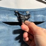 Citron Santa Monica Women's Blue Tie Dye Short Sleeve Top Oversized‎ Boxy S SEE Photo 3