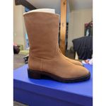 Stuart Weitzman New  Taina Chill Boots 8  / 38.5 shearling Tan Mid Calf‎ Lug Sole Photo 2