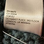 United Clothing Women’s Knit Beanie Gray Winter Hat Teal Ribbon Accent Blue Photo 4