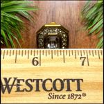 Swavorski VINTAGE S.A.L. Clip-On Earring | Bold Gold Tone Rhinestone Statement Jewelry Photo 7