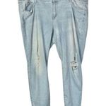 Arizona Jeans Arizona Light Blue Wash Distressed Super Skinny Jeans 24 Photo 0