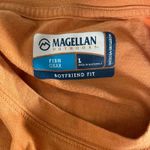 Magellan outdoors Shiner Bock Magellan Beer Tee Large Long Sleeve Shirt Orange Fish Gear Boyfriend Photo 1