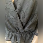 Francesca's Francesca’s peplum flare lace sheer sleeves blouse Photo 2