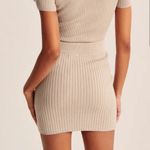 Abercrombie & Fitch NWT Abercrombie Sweater Mini Skirt Size XL Neutral Knit NEW Photo 1