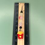 Glass Beads & Resin French Fries Handmade Beaded Earrings Red Photo 3