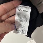 Reformation  Elegant Black linen Crop Top Photo 3