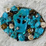 Boutique Craftsman Belt Buckle Turquoise 3 x 4" Green Photo 1