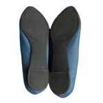 Coach and Four Womens Denim Melitta Glitter Almond Toe Flats Size 6 Blue Photo 11
