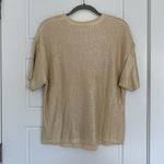 Ted Baker NWT Giannaa Metallic Knit Top Gold Chevron | Size 2 (US 6) Photo 6