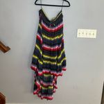 Free People  multicolor high low flowy skirt size Large Photo 10