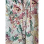 Ralph Lauren Lauren  100% Linen Button Up Top Floral Size 2X Coastal Feminine Photo 3