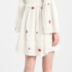 Free People Counting Daisies Size Medium White Embroidered Off Shoulder Boho Photo 1