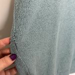 PINK - Victoria's Secret Victoria’s Secret Pink Sea-foam Green Terry Cloth Crew Sweater Sweatshirt Photo 6