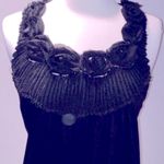 West Kei  Black Flower Embellished Neck Top Photo 2