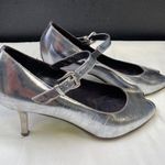Donald J Pliner Women's Leather Silver \Pumps/Shoes/Heel 2.75" Size 6 SKU 5699 Photo 0