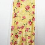 Studio Ease Vintage Yellow Floral Maxi Dress Women M 90s Y2K Spring Summer Light Size undefined Photo 6