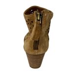 Franco Sarto Brown Leather Suede Cutout ankle booties size 5 boho casual chic Photo 1