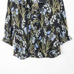 Karl Lagerfeld NEW  Paris button-front floral print‎ shirt, S, black+ Photo 4