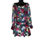 Revolve Rococo Sand Tallia Velvet Floral Ruched Mini Dress in Deep Green Size M‎ Size M Photo 1