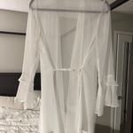 White Bridal Robe Photo 2