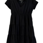 Wild Fable Black Tiered T Shirt Knit Dress Size Large Photo 0