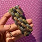 Nadri Matte Brass Cuban Elegant Multicolor metal Braided Bracelet 7” New in 🎁 Silver Photo 5