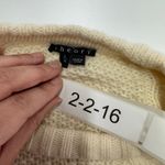 Theory Sweater Womens Large Cream Cable Knit Innis Aria Wool Photo 4