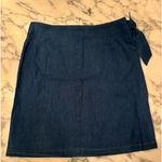 NWT Area Stars Ronnie Wrap Blue Chambray Skirt XS 0 Photo 5