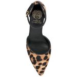 Vince Camuto NWT  Hendriy Leopard Print Block Heel Ankle Strap Pumps Tan 9 Photo 5
