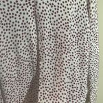 Lands End Supima Cotton Polka Dot Cardigan |‎ Large 14/16 White Photo 3