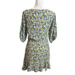 Faithfull the Brand  Jeanette Mini Dress Women’s Size Medium Floral Crepe Photo 7