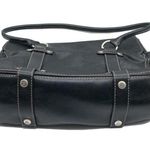 Michael Kors Shoulder Bag Purse Pebbled Leather Black Multi Pockets Photo 6