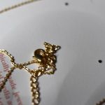 NIP Trades Of Hope Elegant Dainty Gold Tone Bow Simple 18" Link Chain Necklace Photo 2