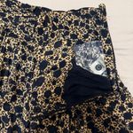 Anthropologie Smocked High Waist Wide Leg Palazzo Pants Animal Print Size 8 Black Photo 10