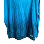 The North Face Women's Blue Ombre Abstract Print Hooded Blouse XL Photo 6