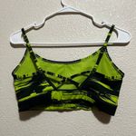 Alphalete Surface Limitless Bra in black lime green stain SMALL Photo 5