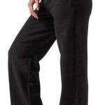 Athleta Black Retroplush Fleece Straight Leg Pants size M Photo 0